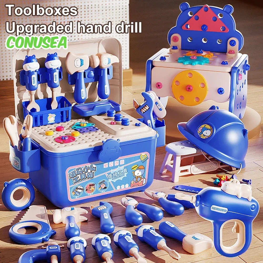 Juego de herramientas infantil con taladro de simulación - imagen 2