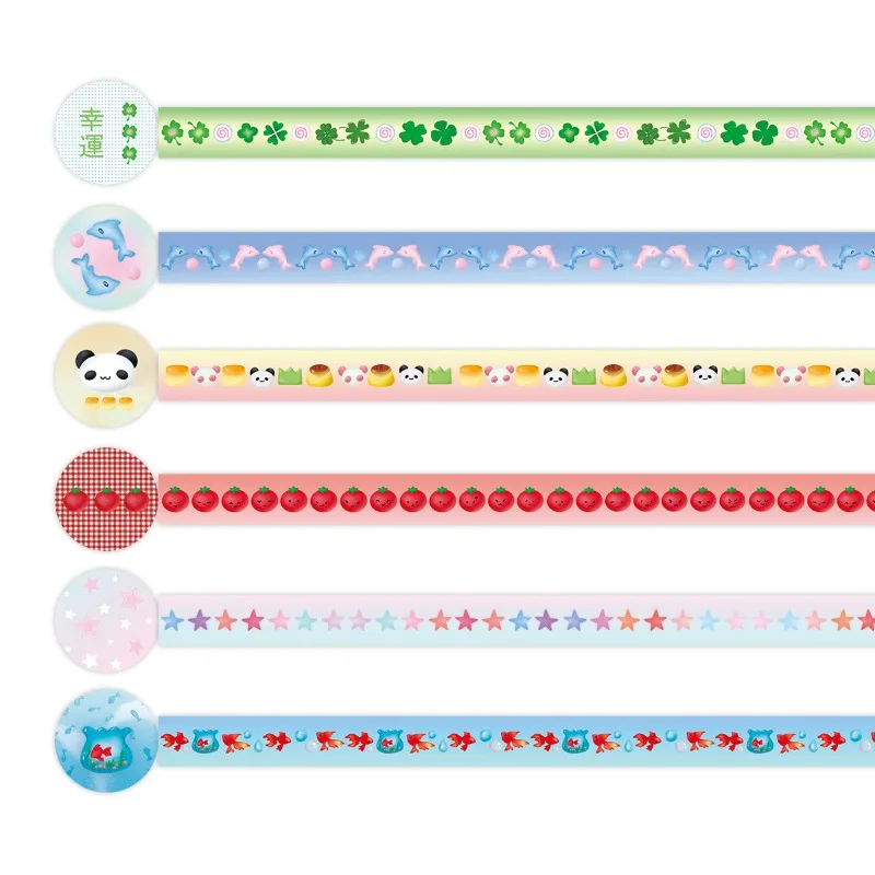 Cinta Washi decorativa con tomates para habitación infantil - imagen 3