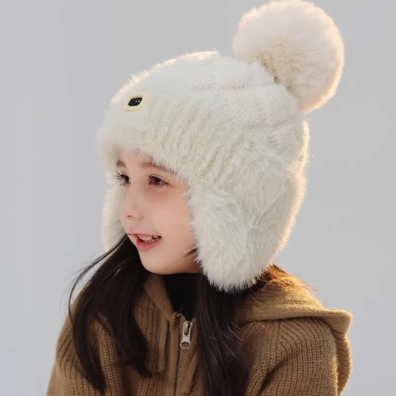 Gorro infantil con orejeras y forro peludo – Cálido a prueba de viento - imagen 5
