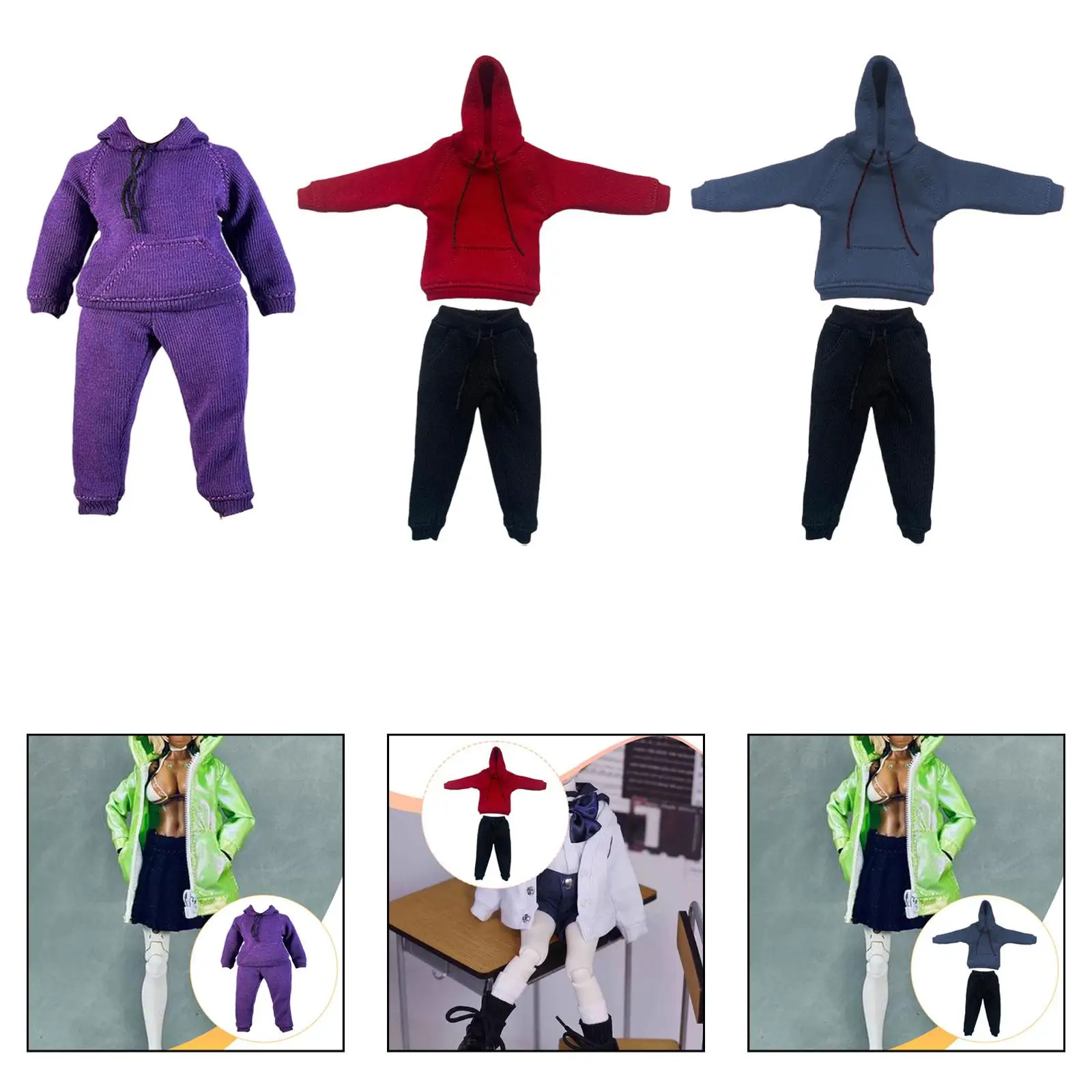 Ropa para figuras de acción en miniatura: sudadera y pantalón - imagen 2