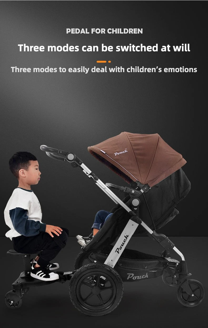 Vista del adaptador 2 en 1 para segundo niño