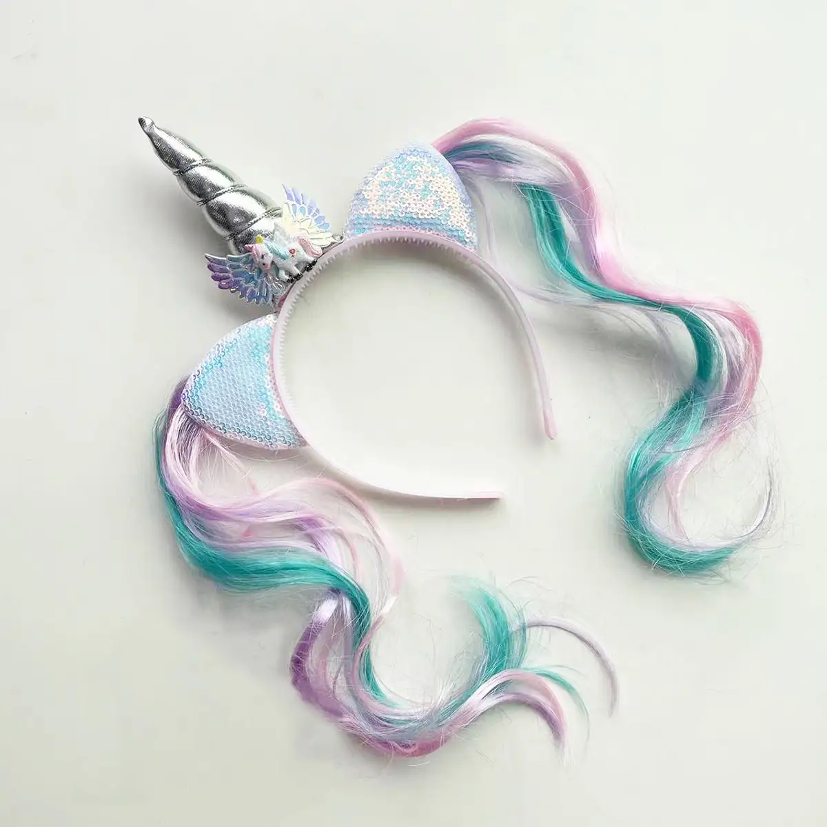 Diadema de unicornio para cumpleaños de niña – Accesorio cabello bebé - imagen 3