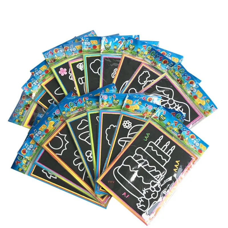 Tarjetas mágicas para rascar con pintura: juguetes educativos - imagen 2