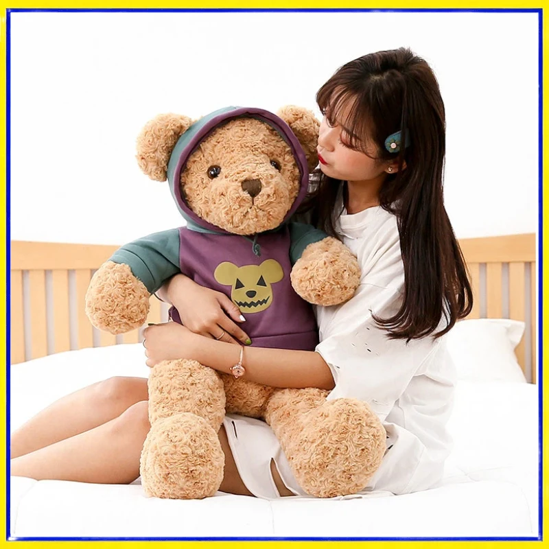 Oso de peluche suave con pelo rizado para dormir, regalo - imagen 2