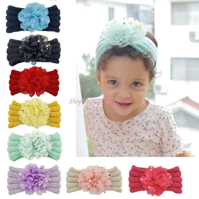 Diadema bebé tejida tipo turbante para recién nacido - imagen 4
