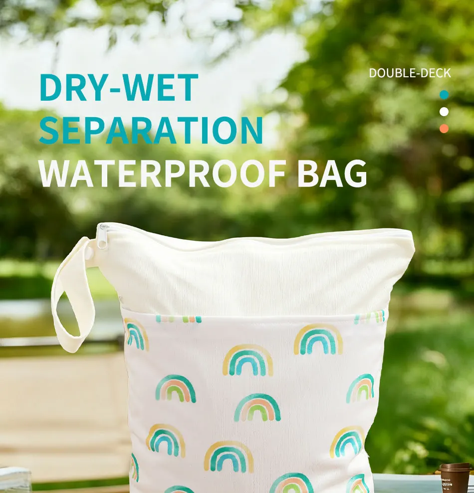Bolsa impermeable para pañales, con diseño para llevar en el cochecito