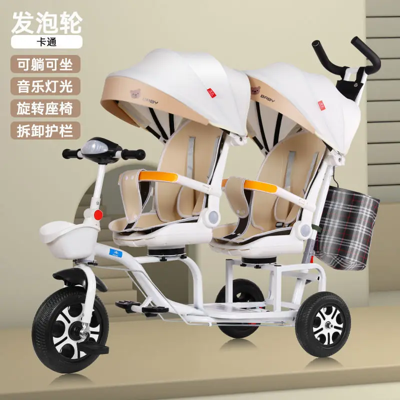 Triciclo infantil con asiento para un segundo niño - imagen 2