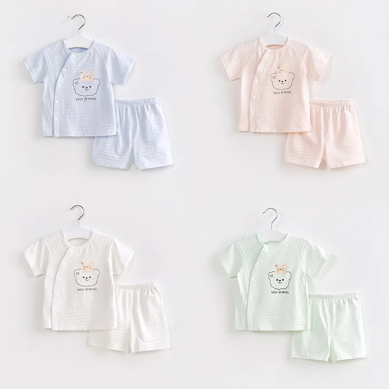 Pantalones de algodón con oso para bebé y niño – Ropa veraniega