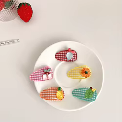 Horquillas coreanas con fruta dibujos animados para niña y niño