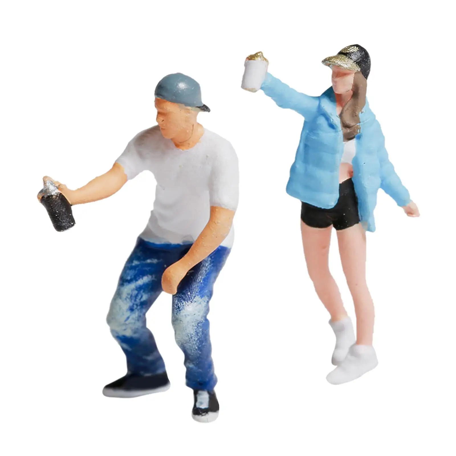 Figura graffiti para diorama de parque infantil en miniatura - imagen 2