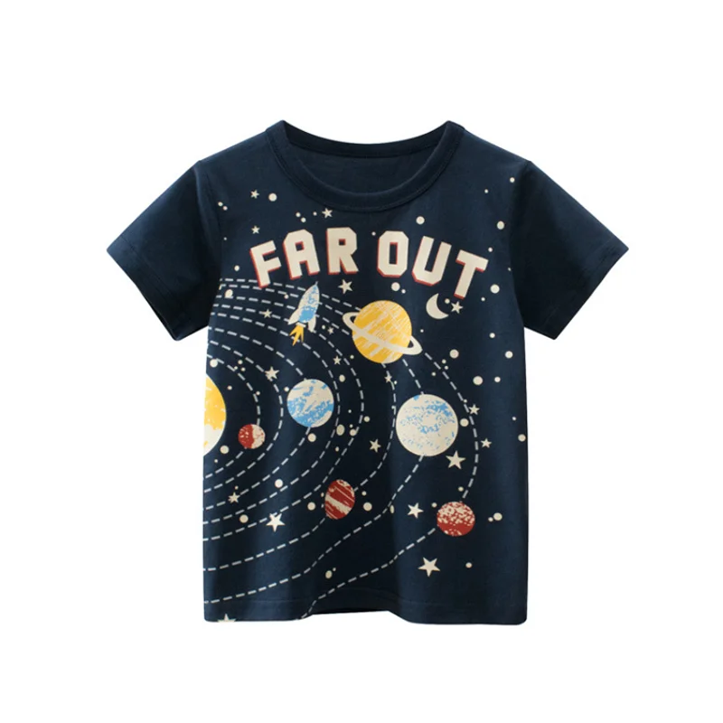Camiseta de niño manga corta estilo americano, cómoda y veraniega - imagen 3
