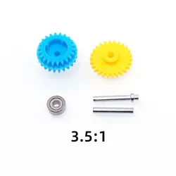 Juego de engranajes Mini 4WD para chasis alto rendimiento compatible