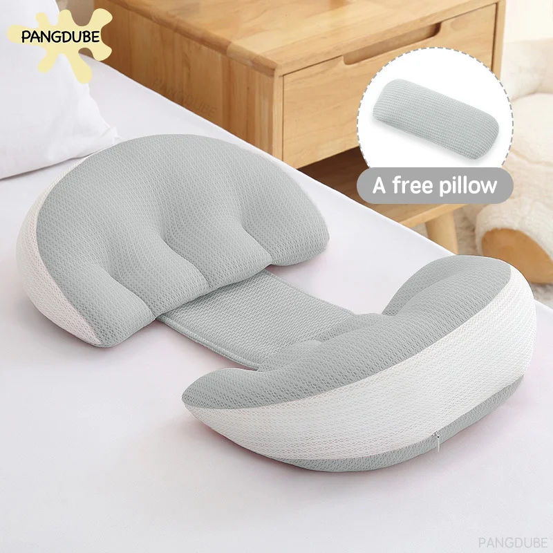 PANGDUBE almohada de embarazo algodon para dormir con cintura - imagen 4