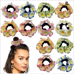 Gomas de pelo infantil con flores tropicales para niña