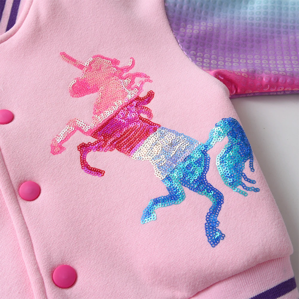 DXTON Chaqueta Escolar Unicornio Invierno Niña – Abrigo Cómodo - imagen 4