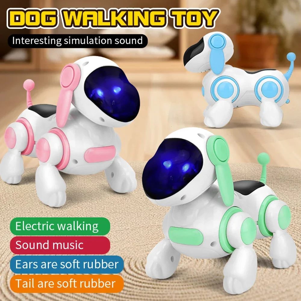 Perro robot electrónico que camina y baila con mando táctil - imagen 5