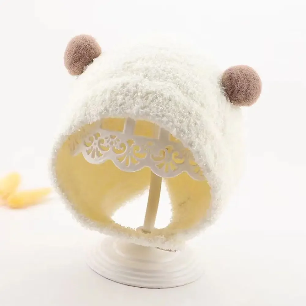 Gorro infantil grueso recién nacidos para aire libre otoño-invierno - imagen 3