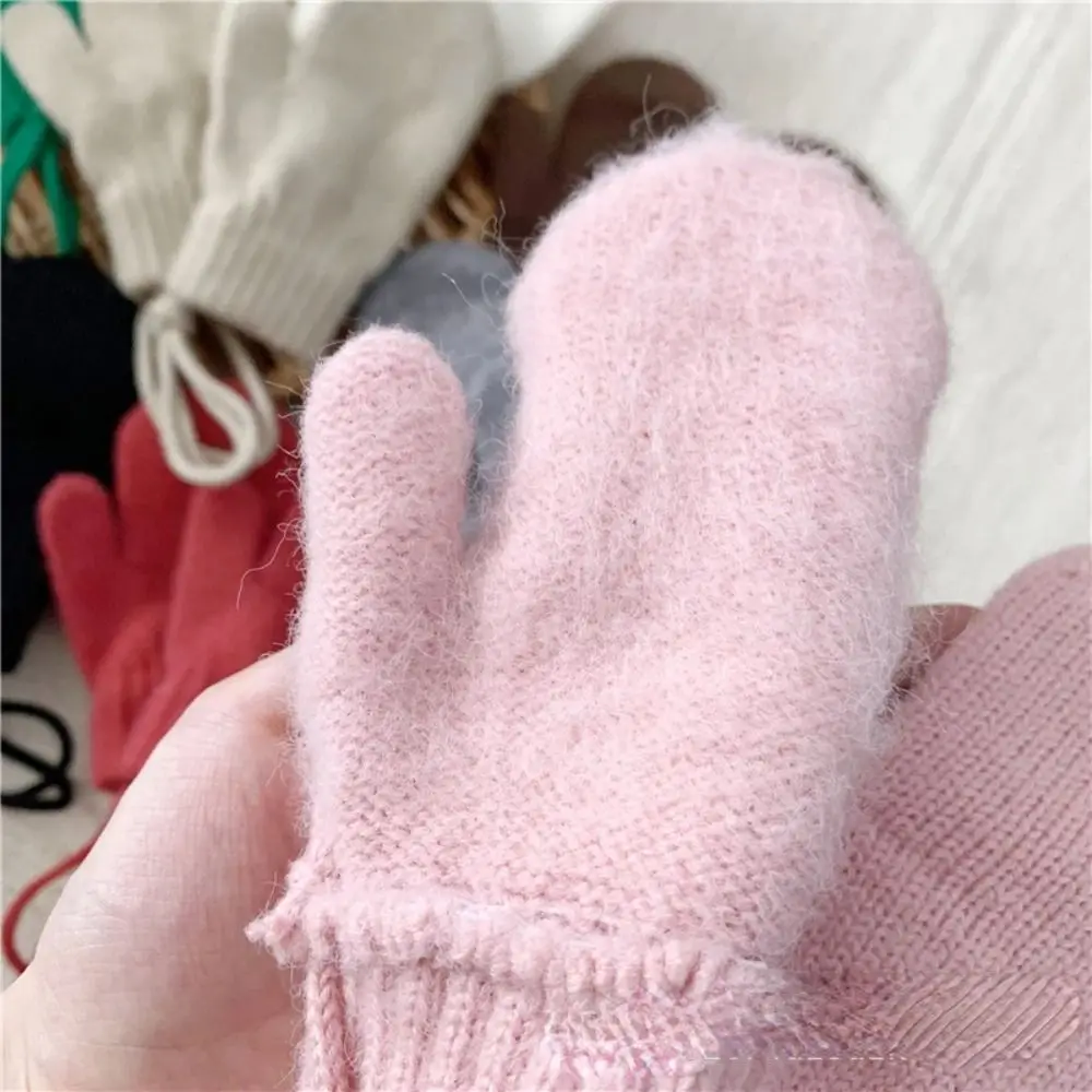 Guantes de invierno para niños – Forro polar térmico con cordónv-icon> - imagen 5