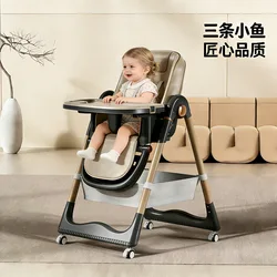 Silla alta de madera plegable multifuncional para comedor bebé