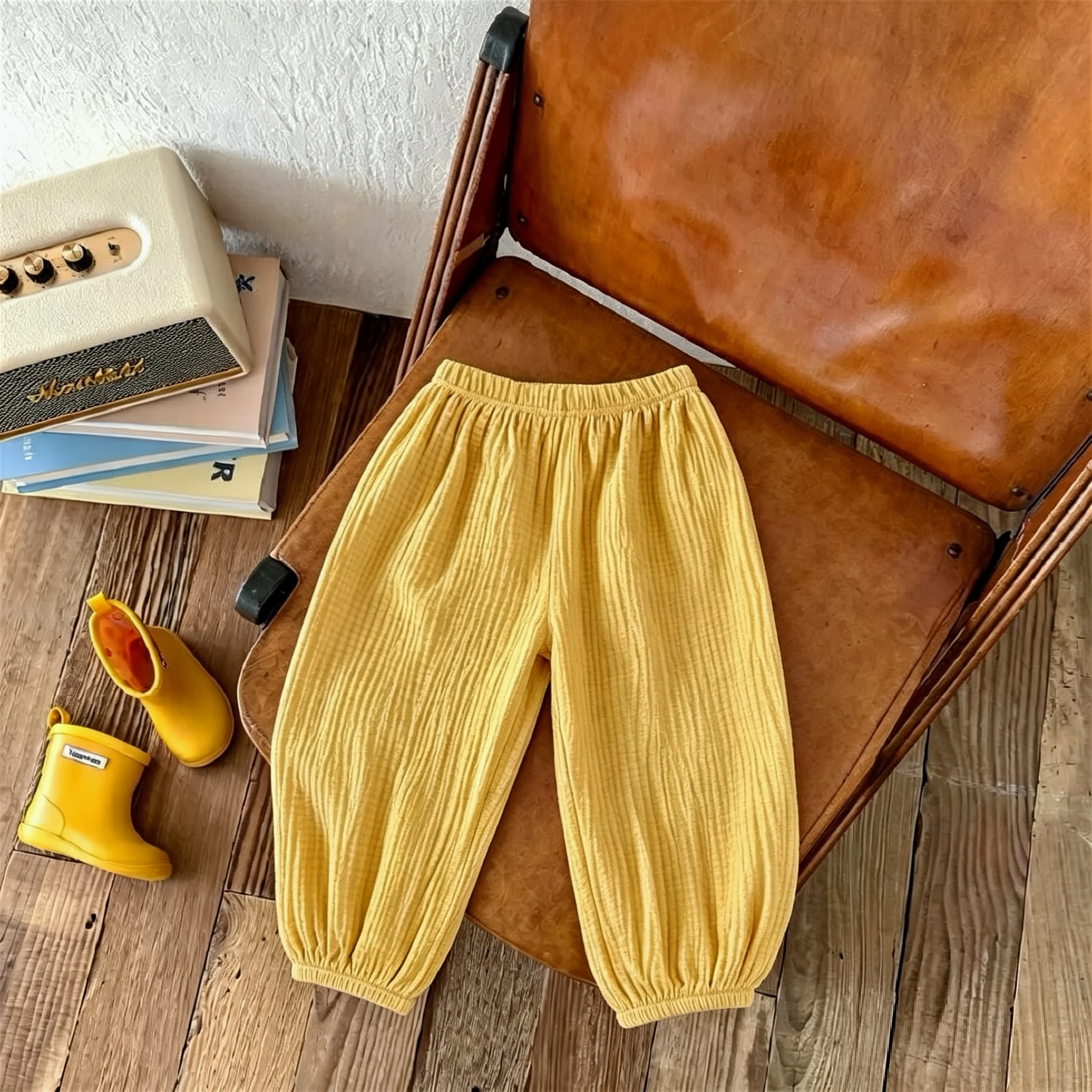 Pantalones antimosquitos de verano para niños: holgados y lisos - imagen 5