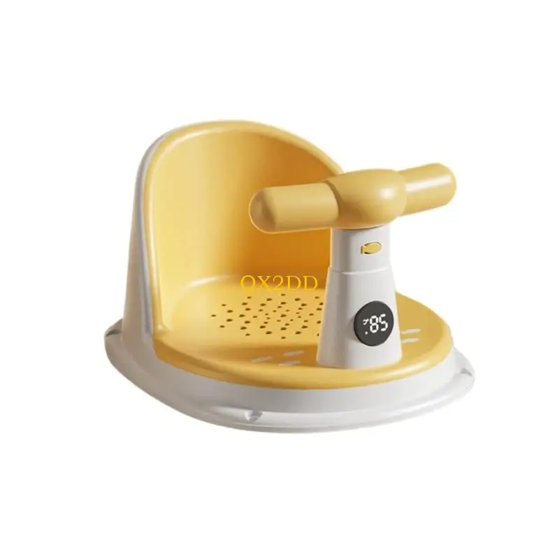 Silla de baño para bebé ligera con copa segura antideslizante