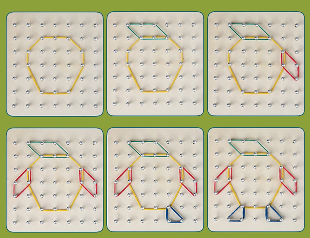 Detalle del tablero con las piezas colocadas