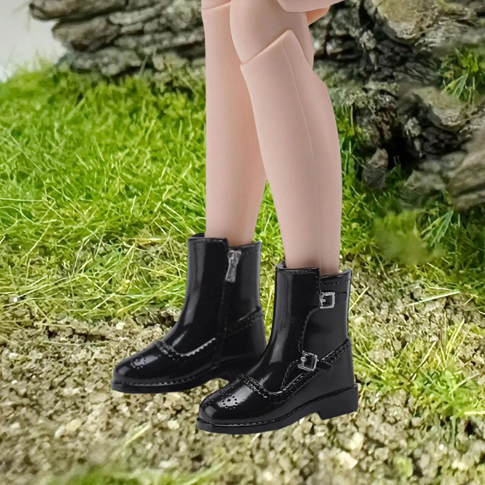 Botas miniatura para muñecas estilo formal de tubo corto - imagen 4