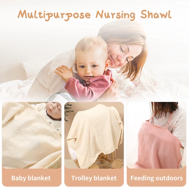 Capa de lactation en tela suave para exterior - imagen 4