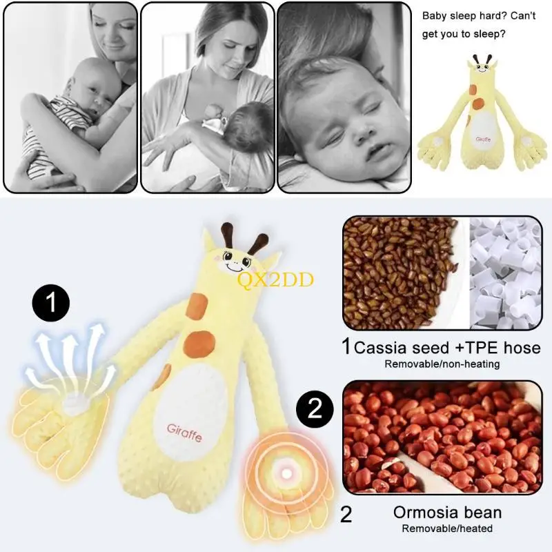 QX2D Almohada de apego para calmar al bebé tipo muñeco - imagen 3