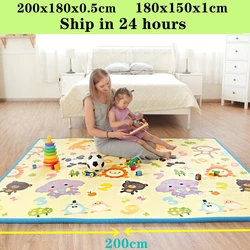 Alfombra de juego plegable para gatear, segura y gruesa