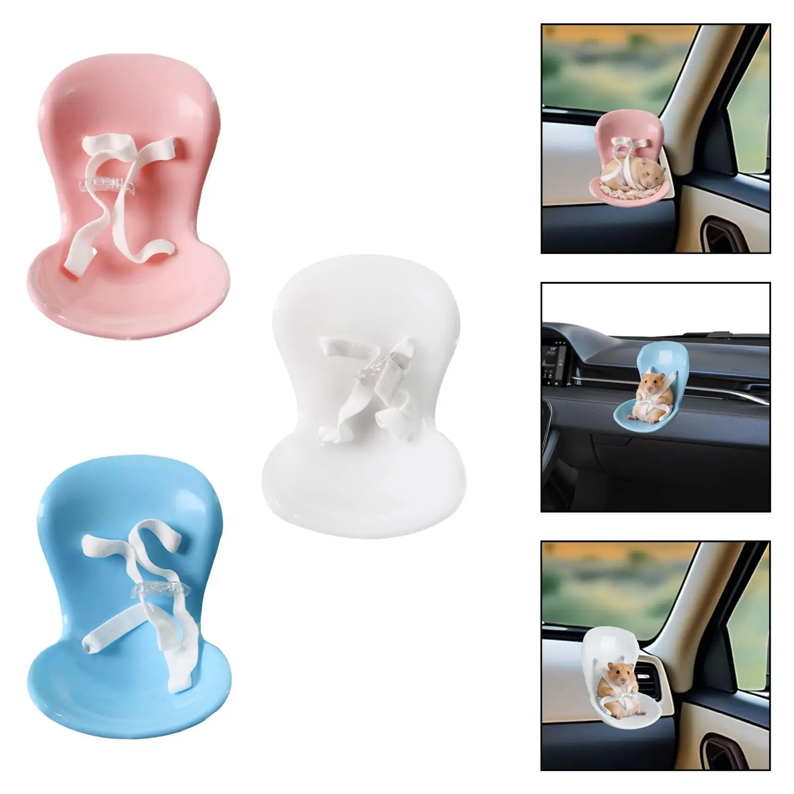 Asiento de peluche para auto con silla de muñeca de vinilo - imagen 5