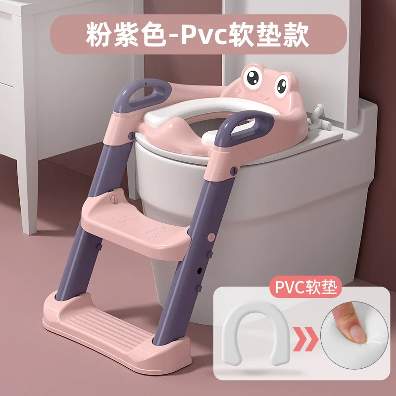 Orinal infantil con escalera y asiento seguro para niños plegable - imagen 2