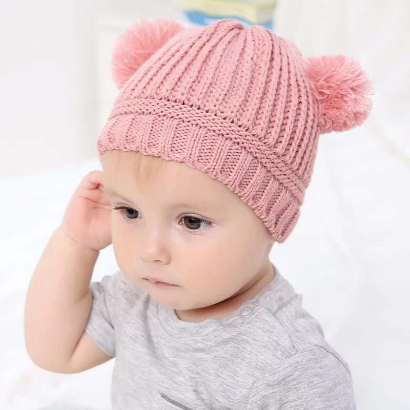 Gorro bebé de ganchillo para otoño e invierno, recién nacido