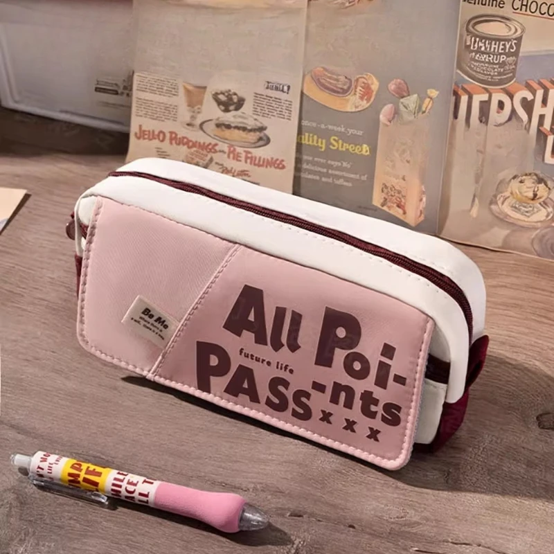 Estuche para lápices niña con cremallera estampado dibujos animados - imagen 3