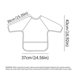 babero impermeable manga larga para bebé – HappyFlute