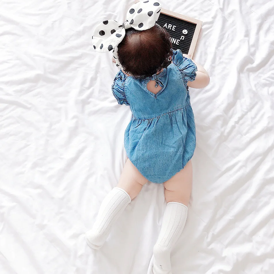 Mono de bebé niña con volantes y algodón para primavera verano - imagen 3