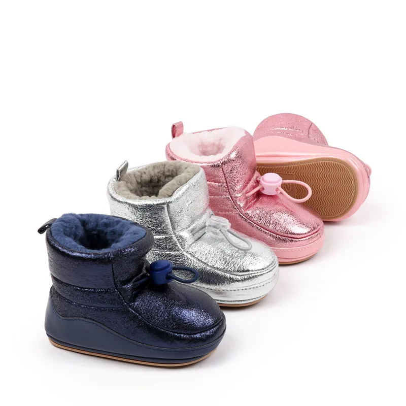 Botas de invierno antideslizantes de nieve con suela blanda para bebé - imagen 2