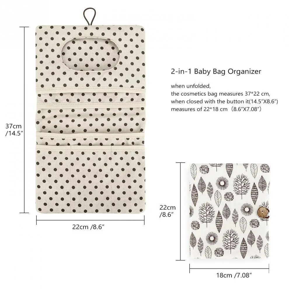 Bolsa Caddy impermeable para pañales bebé – organizador reutilizable - imagen 3