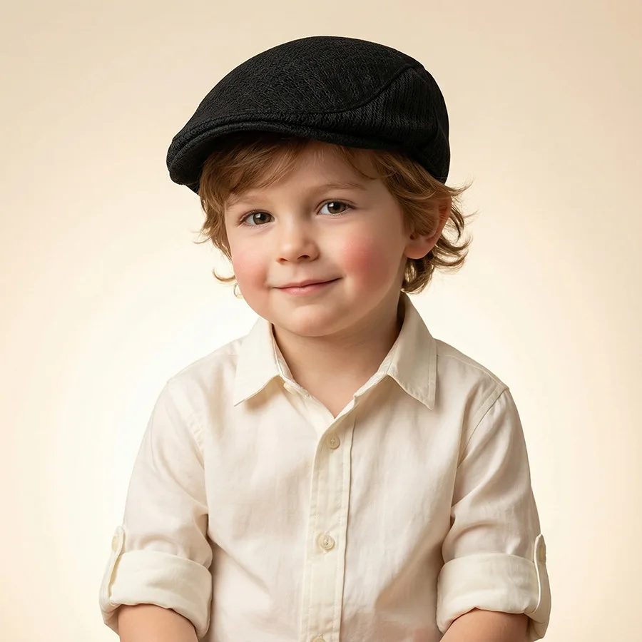 Sombrero de verano infantil retro de malla – para el sol - imagen 2