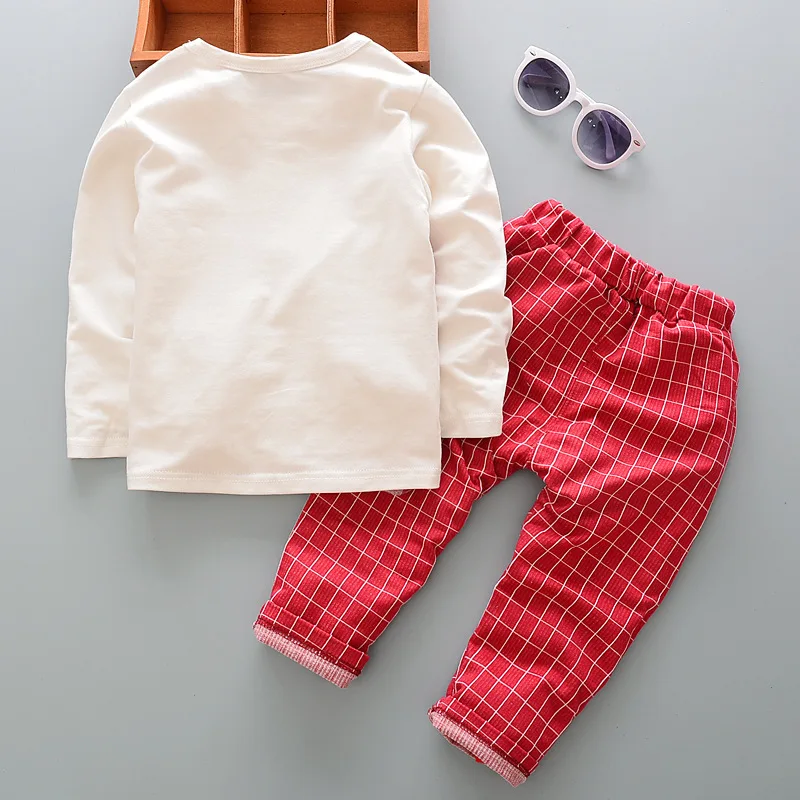 Conjunto bebé de algodón: camiseta, pantalón para primavera y otoño - imagen 3