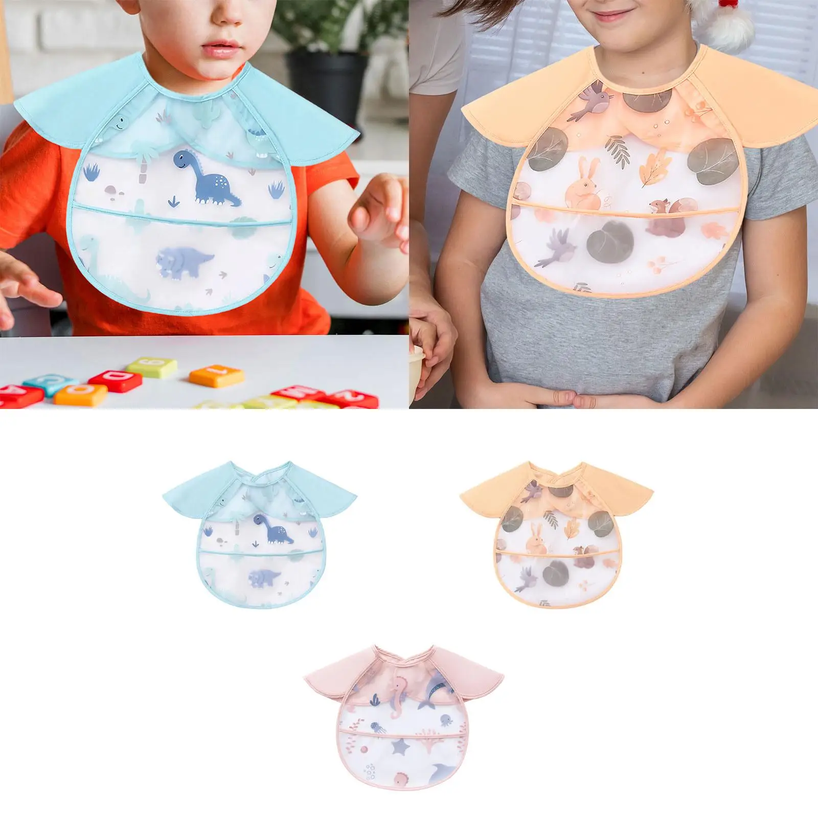 Baby Feeding Bib Baby Bib Lightweight Waterproof Infant Bib for 6-36 Months for Baby Feeding Bib Baby Bib Lightweight Waterproof Infant Bib for 6-36 Months for