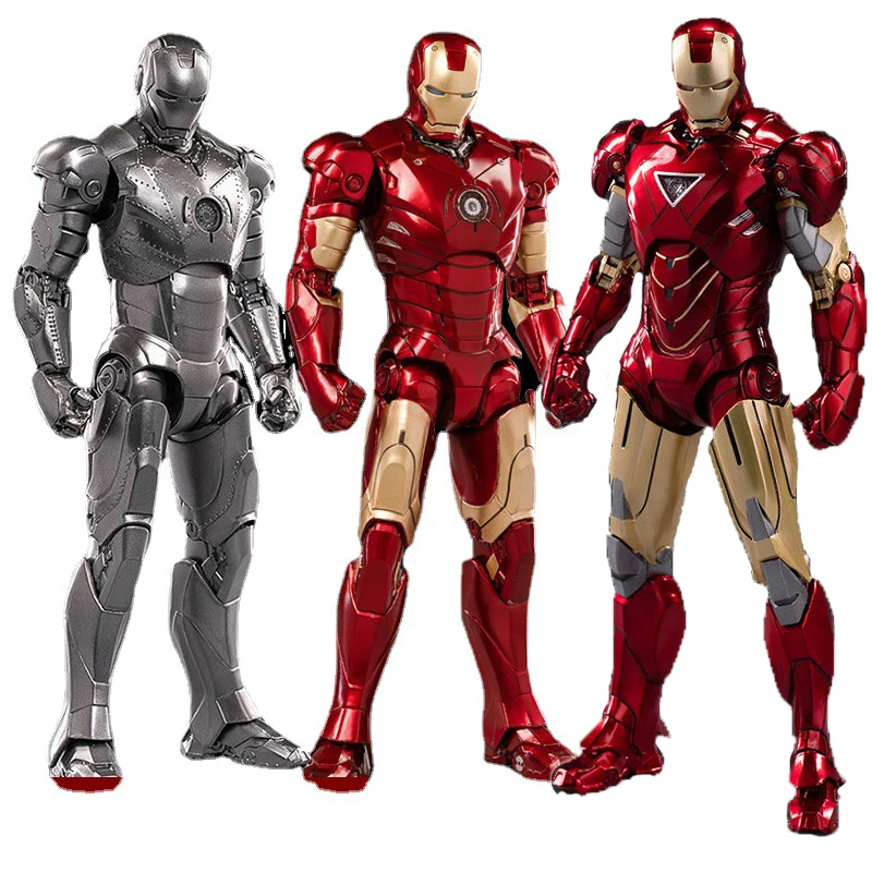 ZD Toys Figura de Acción Iron Man con Luz LED - Juguete Marvel para Niños - imagen 4