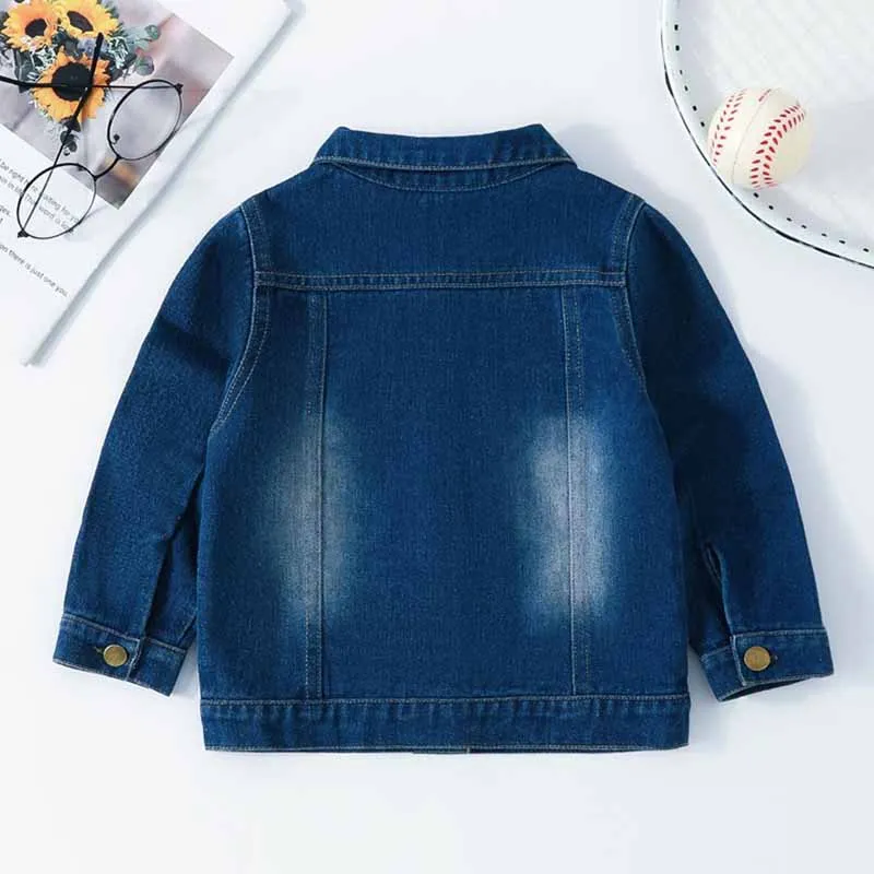 Chaqueta vaquera infantil primavera-otoño para niño y niña - imagen 5