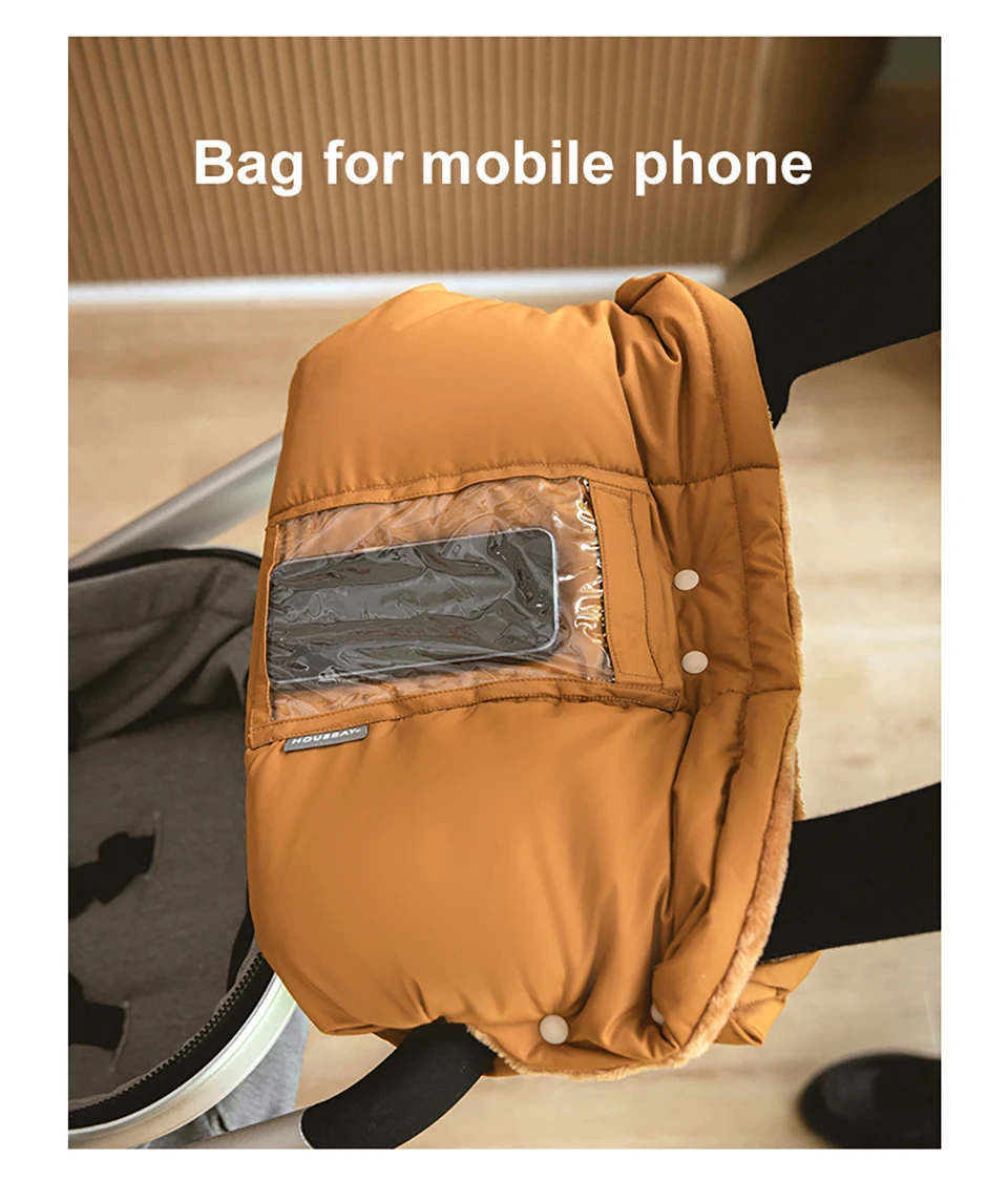 Detalle del bolsillo para teléfono y bolsa de pañuelos