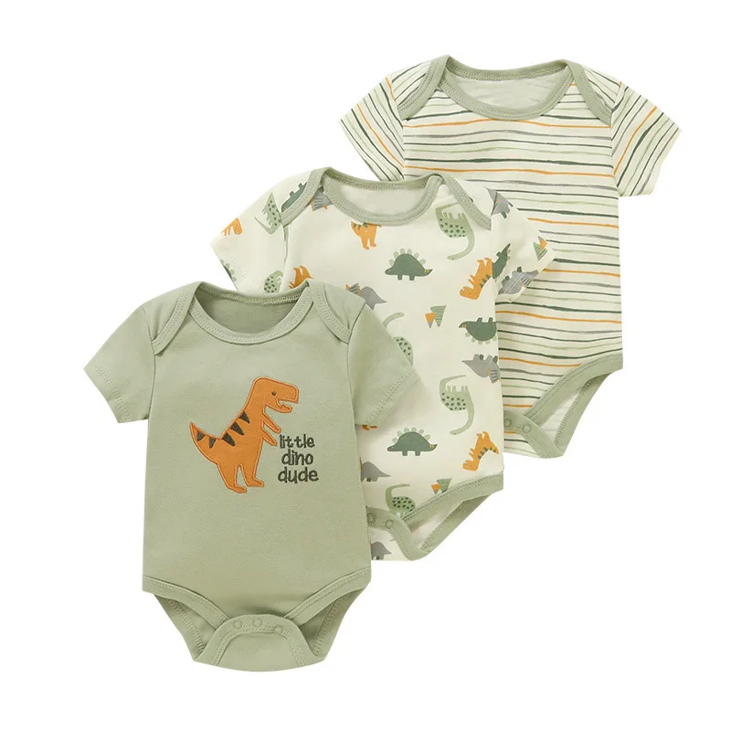 Body bebé niña estampado dinosaurios y flores colección verano - imagen 2