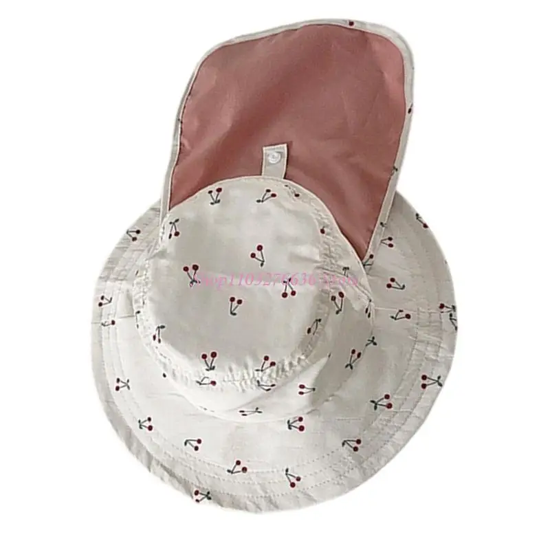 R6FD Kids gorro de pescador con protección solar y cubrecuellos