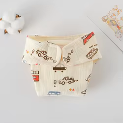 Pañal lavable de algodón suave con velcro impermeable para bebé