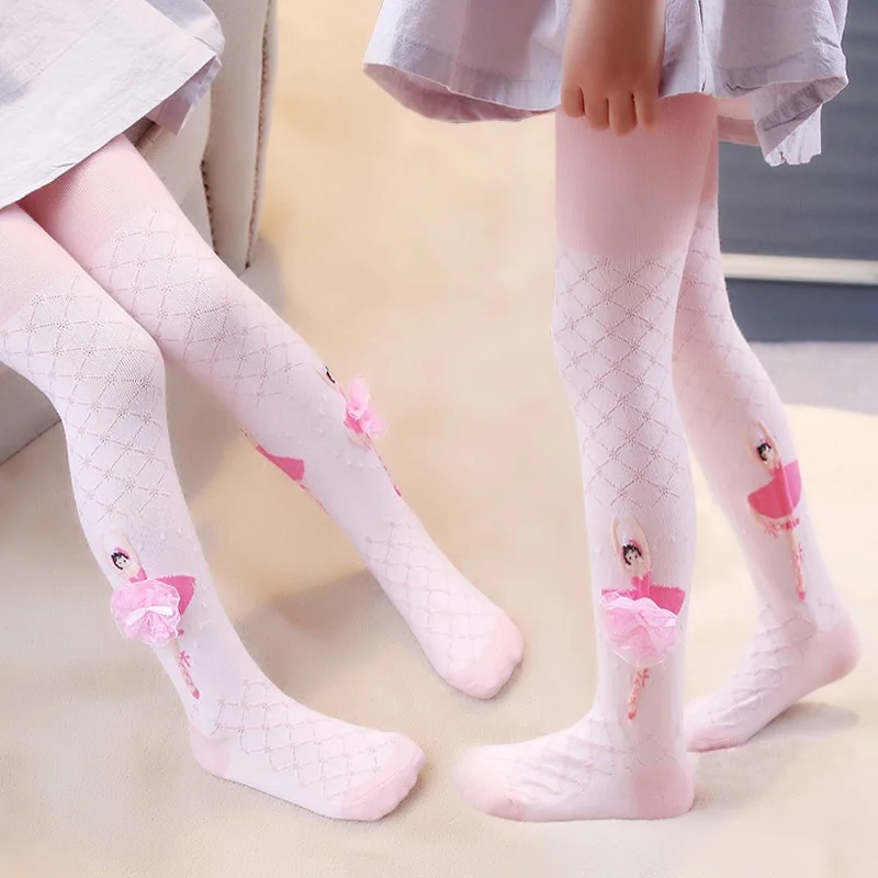Pantimedias de algodón para niñas – medias baile estilo princesa - imagen 2