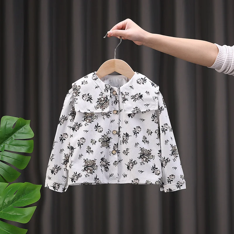 Conjunto infantil para niña – Otoño/primavera floral tres piezas - imagen 5