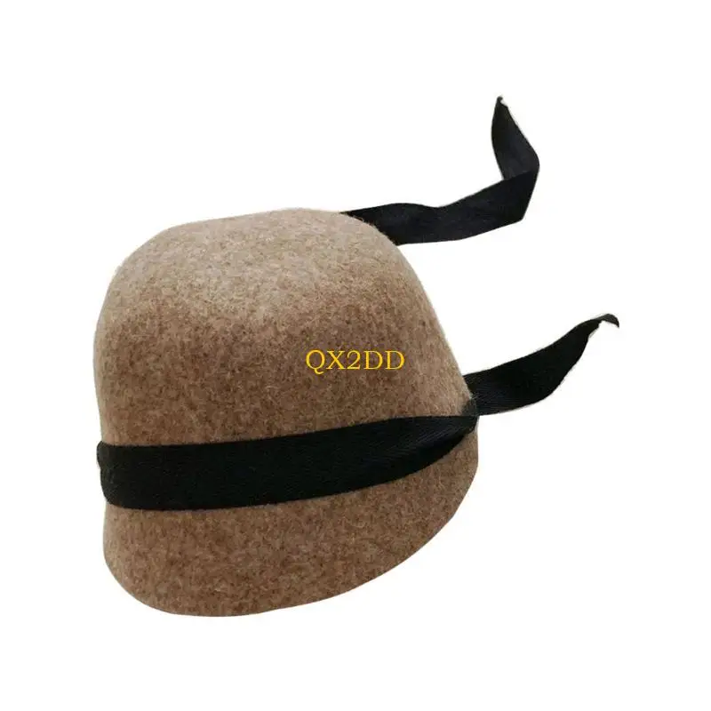 Gorro ecuestre gris con correa y visera para niños